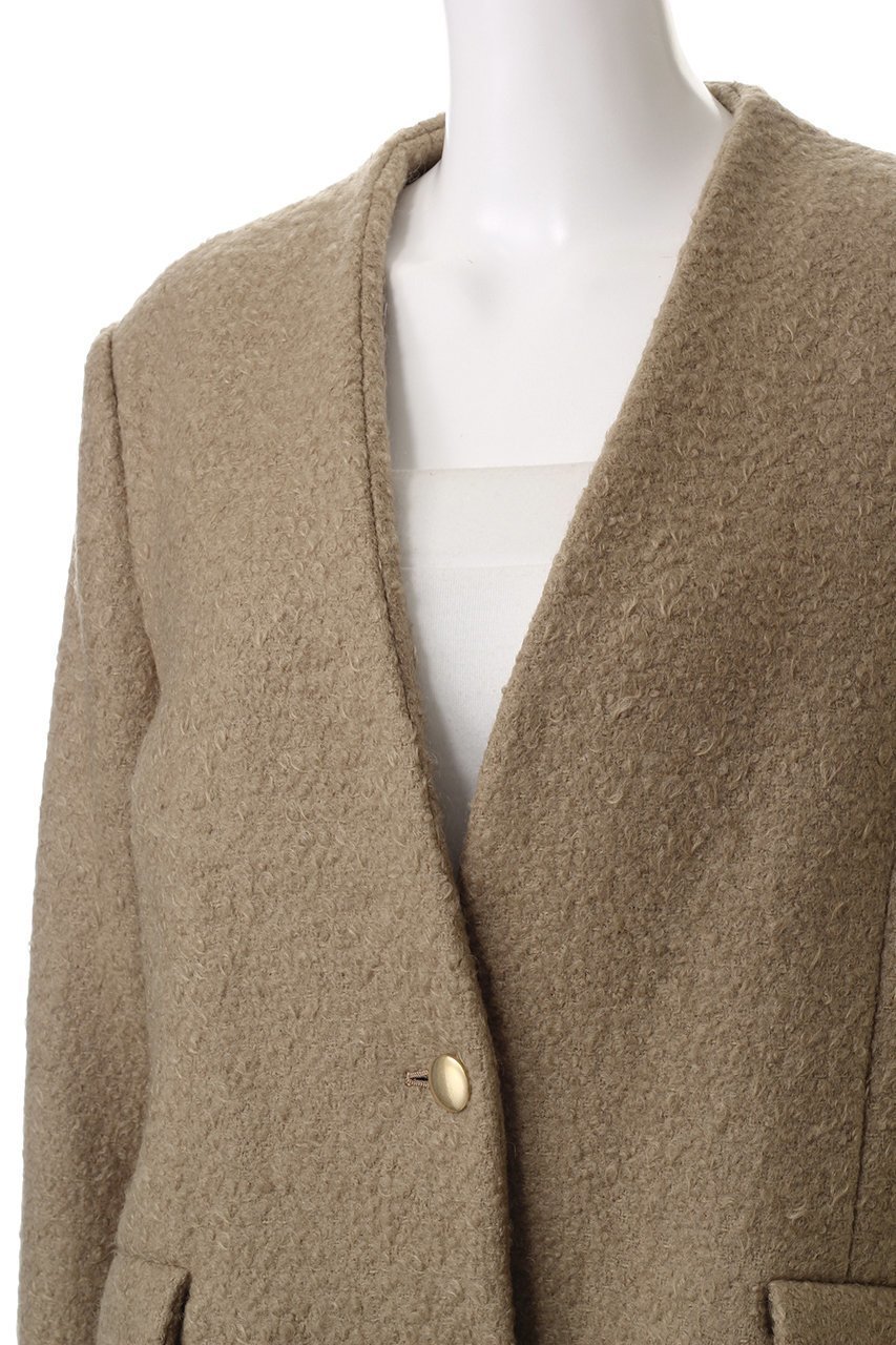 【ガリャルダガランテ/GALLARDAGALANTE】の【HERITANOVUM】モヘヤループノーカラージャケット 人気、トレンドファッション・服の通販 founy(ファニー) 　ファッション　Fashion　レディースファッション　Fashion for Women　アウター　Coat / Outerwear Collection　レディースジャケット・軽アウター　Jackets　ノーカラージャケット / シンプル上品コーデ　Collarless Jackets　クラシカル　Classical, Vintage-Inspired　ジャケット　Jacket, Outerwear　マニッシュ　Mannish, Boyish　メルトン　Melton, Heavy Wool　ループ　Loop, Loop Knit　other-5|ID: prp329100004240663 ipo3291000000035898363