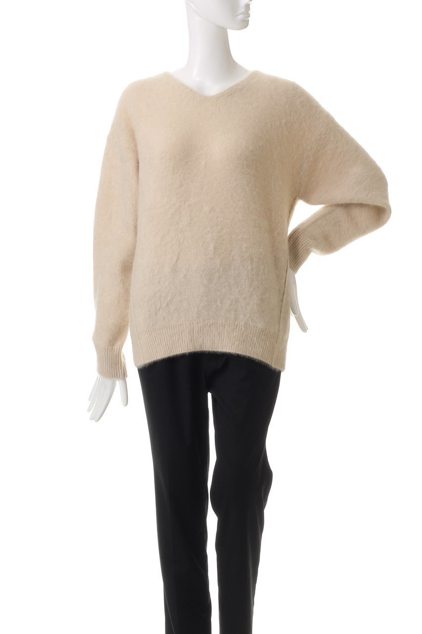 【デザイン ワークス/DESIGN WORKS】のファー加工Vネックプルオーバー 人気、トレンドファッション・服の通販 founy(ファニー) 　ファッション　Fashion　レディースファッション　Fashion for Women　トップス・カットソー　Cut & Sew Tops　ニット　Knit Tops & Sweaters　カジュアルプルオーバー・ニットトップス　Pullovers & Knit Tops / Casual Pullovers　Vネックトップス　V-Neck Tops / V-Cut Neckline Shirts　フォックス　Fox, Fox Fur　ベーシック　Basic, Essential　ワイド　Wide, Wide Fit　other-2|ID: prp329100004240667 ipo3291000000032966527