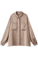 【マノフ/MANOF】のOUT POCKET SATIN SHIRTS シャツ/ブラウス 人気、トレンドファッション・服の通販 founy(ファニー) ファッション Fashion レディースファッション WOMEN トップス・カットソー Tops/Tshirt シャツ/ブラウス Shirts/Blouses おすすめ Recommend サテン Satin スリーブ Sleeve ハイネック High Neck ロング Long エレガント 上品 Elegant NEW・新作・新着・新入荷 New Arrivals |ID:prp329100004240668