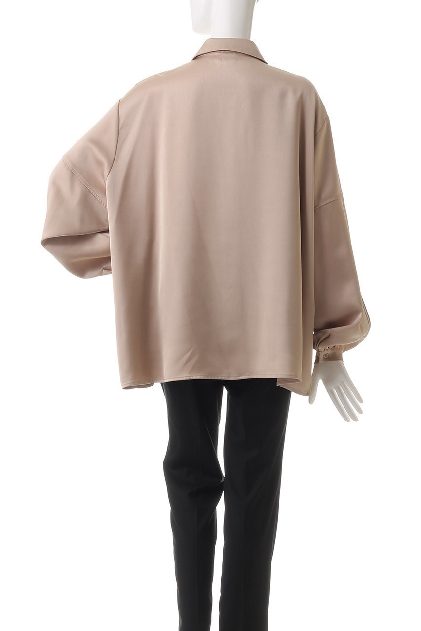 【マノフ/MANOF】のOUT POCKET SATIN SHIRTS シャツ/ブラウス 人気、トレンドファッション・服の通販 founy(ファニー) 　ファッション　Fashion　レディースファッション　WOMEN　トップス・カットソー　Tops/Tshirt　シャツ/ブラウス　Shirts/Blouses　おすすめ　Recommend　サテン　Satin　スリーブ　Sleeve　ハイネック　High Neck　ロング　Long　エレガント 上品　Elegant　other-4|ID: prp329100004240668 ipo3291000000031379529