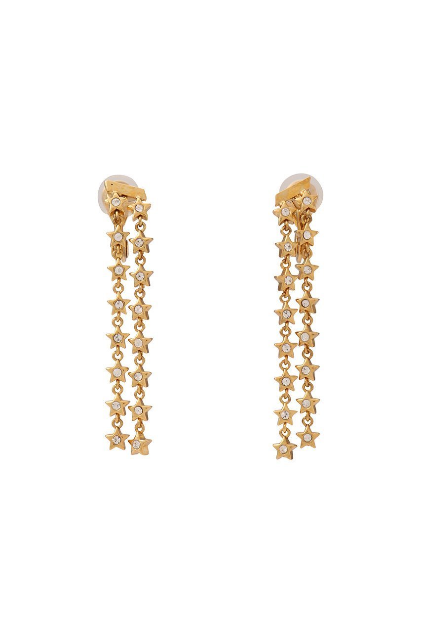 【アデル ビジュー/ADER bijoux】のTINY STAR double チェーンイヤリング 人気、トレンドファッション・服の通販 founy(ファニー) 　ファッション　Fashion　レディースファッション　Fashion for Women　ジュエリー　Jewelry　ファッションリング　Fashion Rings　イヤリング・フープ・ドロップタイプ　Hoop, Drop & Clip Earrings　イヤリング　Earrings　チェーン　Chain, Chain Strap　パーティ　Party, Party Style　メタル　Metal, Metal Parts　モチーフ　Motif, Design Theme　 other-1|ID: prp329100004240674 ipo3291000000035985679