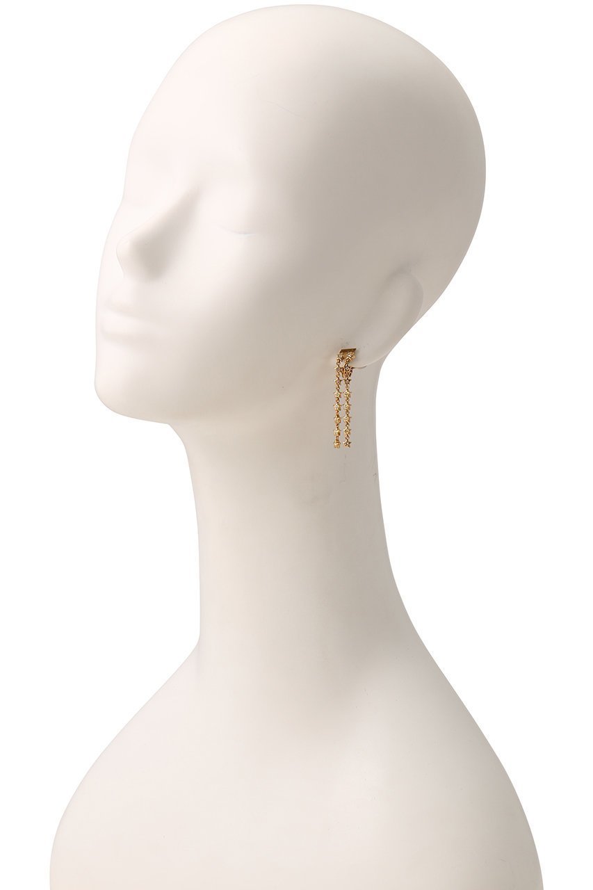 【アデル ビジュー/ADER bijoux】のTINY STAR double チェーンイヤリング 人気、トレンドファッション・服の通販 founy(ファニー) 　ファッション　Fashion　レディースファッション　Fashion for Women　ジュエリー　Jewelry　ファッションリング　Fashion Rings　イヤリング・フープ・ドロップタイプ　Hoop, Drop & Clip Earrings　イヤリング　Earrings　チェーン　Chain, Chain Strap　パーティ　Party, Party Style　メタル　Metal, Metal Parts　モチーフ　Motif, Design Theme　other-3|ID: prp329100004240674 ipo3291000000035985682