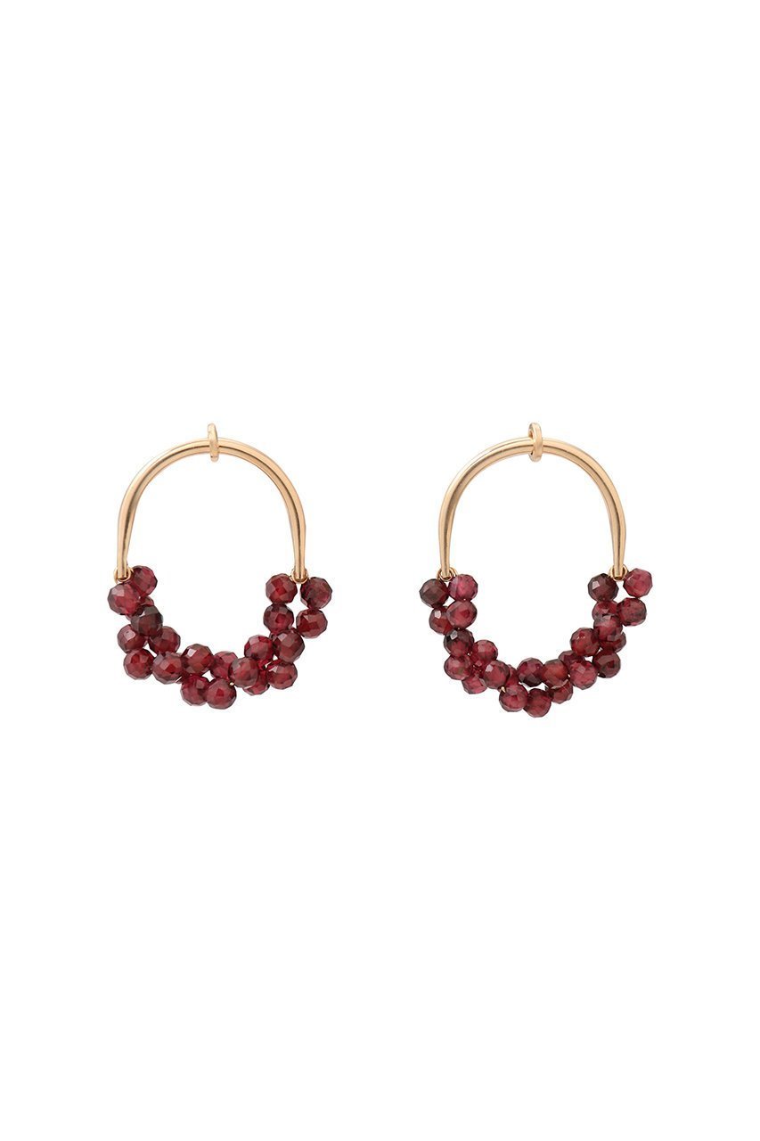 【ナチュラリジュエリ/NATURALI JEWELRY】のトルサーデピアス インテリア・キッズ・メンズ・レディースファッション・服の通販 founy(ファニー) 　ファッション　Fashion　レディースファッション　Fashion for Women　ジュエリー　Jewelry　ファッションリング　Fashion Rings　イヤリング・フープ・ドロップタイプ　Hoop, Drop & Clip Earrings　イヤリング　Earrings　ストーン　Stone, Gem-Like　ツイスト　Tweed, Tweed Fabric　再入荷　Restock / Back in Stock　ガーネット|ID: prp329100004240681 ipo3291000000030802536