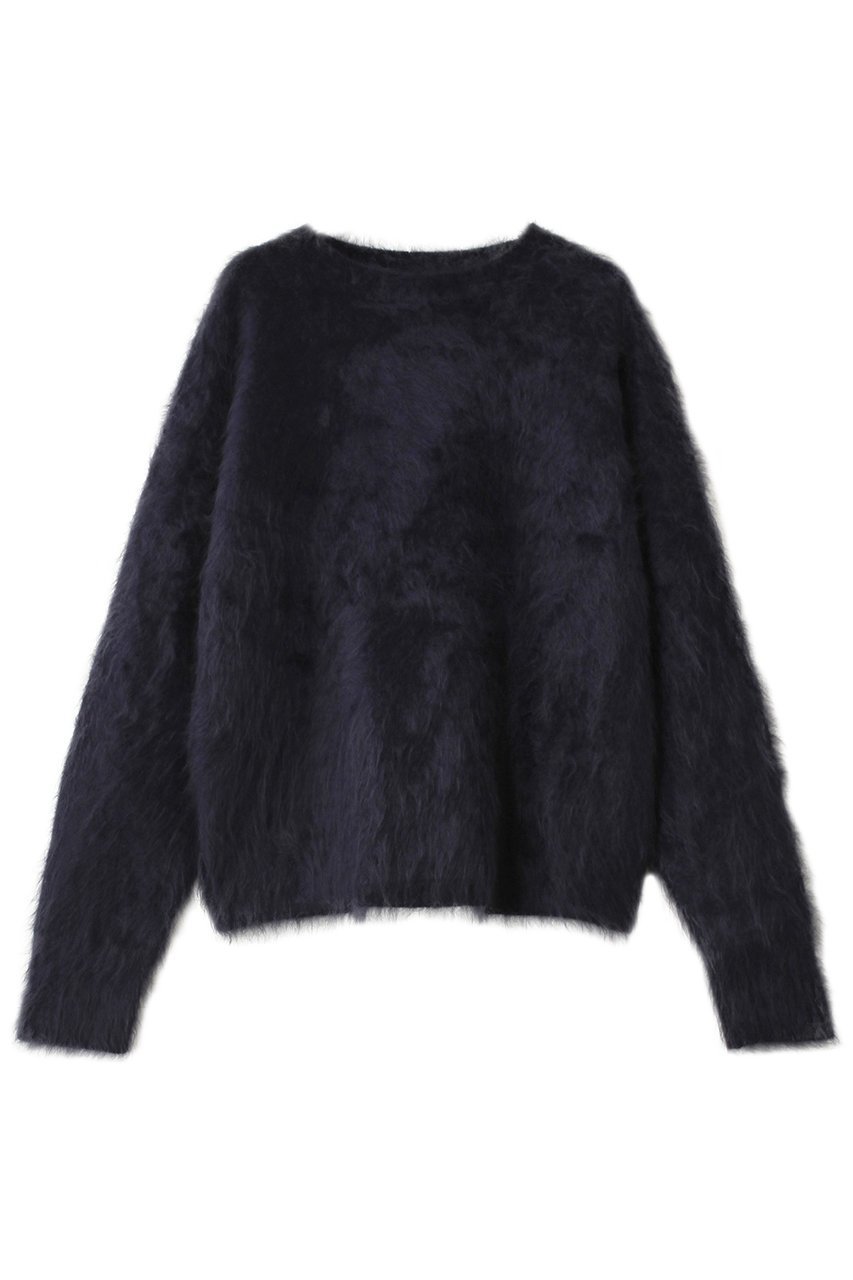 【ヒューエルミュージアム/hueLe Museum】の【hLM】ファータッチカシミヤクルーネック インテリア・キッズ・メンズ・レディースファッション・服の通販 founy(ファニー) 　ファッション　Fashion　レディースファッション　Fashion for Women　トップス・カットソー　Cut & Sew Tops　ニット　Knit Tops & Sweaters　カジュアルプルオーバー・ニットトップス　Pullovers & Knit Tops / Casual Pullovers　なめらか　Smooth, Silky Texture　A/W・秋冬　Autumn/Winter　ネイビー|ID: prp329100004240702 ipo3291000000035962304