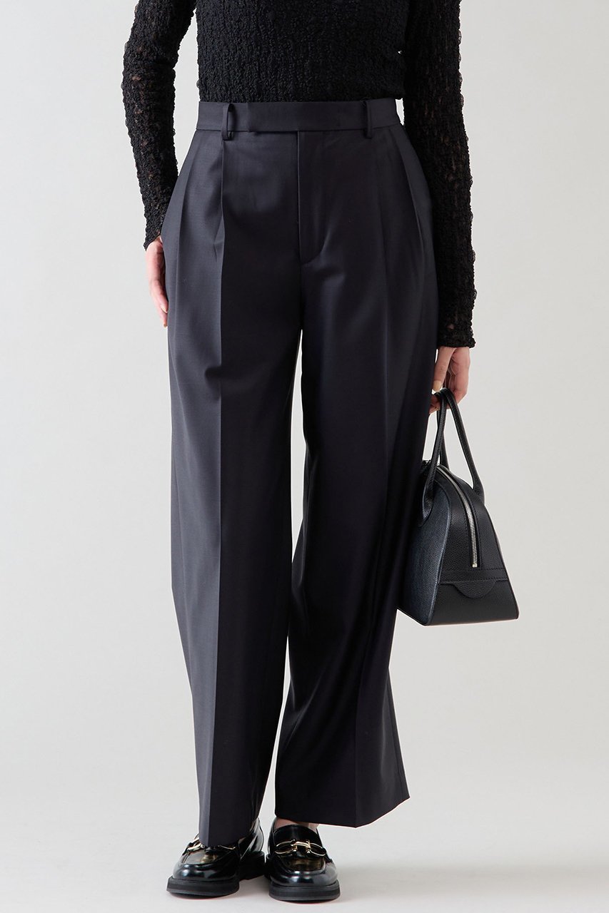 【マルティニーク/martinique】の2タックセミワイドパンツ(セットアップ可) インテリア・キッズ・メンズ・レディースファッション・服の通販 founy(ファニー) ファッション Fashion レディースファッション Fashion for Women セットアップ Matching Sets レディースパンツ・ボトムス Pants & Trousers / Bottoms パンツ Pants & Trousers おすすめ Recommended / Our Picks スニーカー Sneakers, Trainers セットアップ Set-Up, Coordinated Outfit フェミニン Feminine, Girly ワイド Wide, Wide Fit ネイビー|ID: prp329100004240721 ipo3291000000035380369