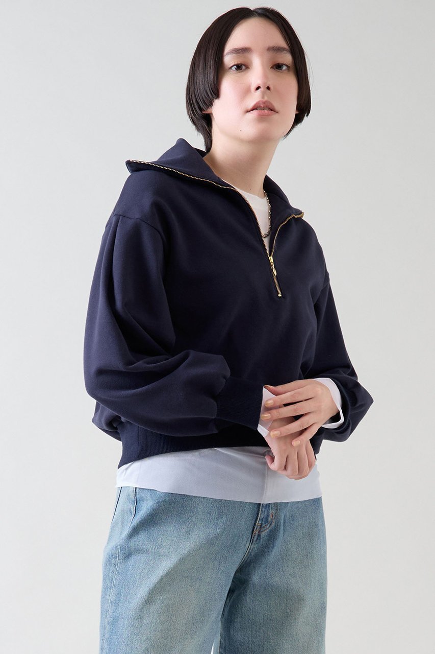 【マルティニーク/martinique】のハーフジップスウェット 人気、トレンドファッション・服の通販 founy(ファニー) 　ファッション　Fashion　レディースファッション　Fashion for Women　トップス・カットソー　Cut & Sew Tops　シャツ・ブラウス・オフィスカジュアル　Elegant Blouses & Button-Ups　レディースパーカー・カジュアルフーディー　Casual Hoodies & Sweatshirts　ロングTシャツ・Tシャツ　Longline T-Shirts & Tees　スウェット・クルーネックトップス　Sweatshirts & Crewnecks / Relaxed Fit Sweat Tops　カットソー・ベーシックTシャツ　Cut-and-Sewn Tops / Stretch Tees & Basics　おすすめ　Recommended / Our Picks　トレンド　Trend, Trending Now　フェミニン　Feminine, Girly　メンズ　Men's, Menswear　ループ　Loop, Loop Knit　今季　This Season, Current Season　再入荷　Restock / Back in Stock　other-2|ID: prp329100004240722 ipo3291000000032705162