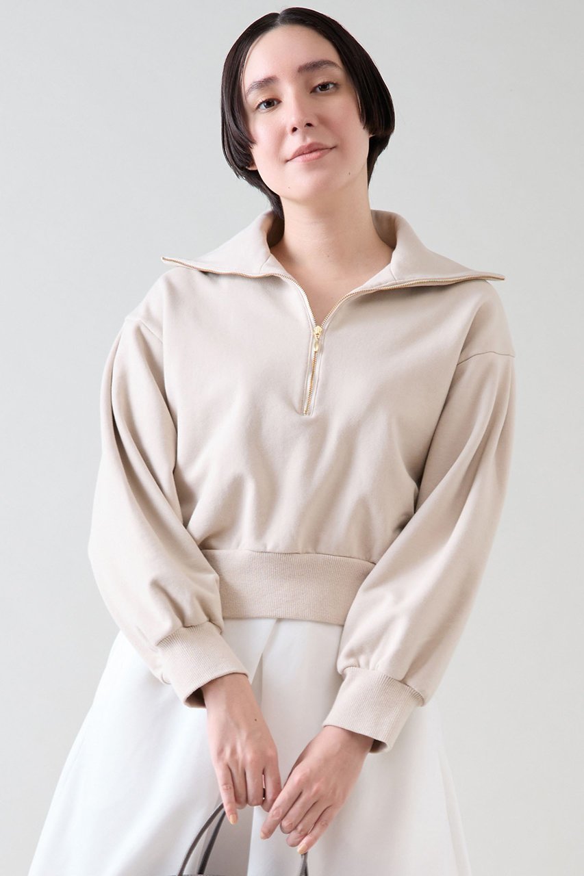 【マルティニーク/martinique】のハーフジップスウェット 人気、トレンドファッション・服の通販 founy(ファニー) 　ファッション　Fashion　レディースファッション　Fashion for Women　トップス・カットソー　Cut & Sew Tops　シャツ・ブラウス・オフィスカジュアル　Elegant Blouses & Button-Ups　レディースパーカー・カジュアルフーディー　Casual Hoodies & Sweatshirts　ロングTシャツ・Tシャツ　Longline T-Shirts & Tees　スウェット・クルーネックトップス　Sweatshirts & Crewnecks / Relaxed Fit Sweat Tops　カットソー・ベーシックTシャツ　Cut-and-Sewn Tops / Stretch Tees & Basics　おすすめ　Recommended / Our Picks　トレンド　Trend, Trending Now　フェミニン　Feminine, Girly　メンズ　Men's, Menswear　ループ　Loop, Loop Knit　今季　This Season, Current Season　再入荷　Restock / Back in Stock　other-2|ID: prp329100004240722 ipo3291000000035041016