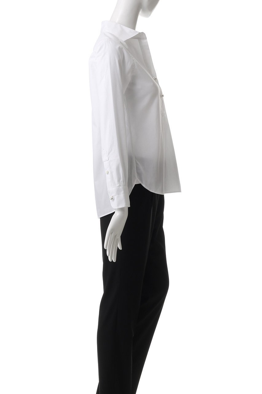 【マルティニーク/martinique】の《定番》パールスキッパーブラウス 人気、トレンドファッション・服の通販 founy(ファニー) 　ファッション　Fashion　レディースファッション　Fashion for Women　トップス・カットソー　Cut & Sew Tops　シャツ・ブラウス・オフィスカジュアル　Elegant Blouses & Button-Ups　おすすめ　Recommended / Our Picks　アクセサリー　Fashion Accessories　イタリア　Italy　スキッパー　Skipper, Open Collar　スリーブ　Sleeve, Long Sleeve / Short Sleeve　デコルテ　Décolleté, Neckline　パール　Pearl, Pearl Accent　ロング　Long, Long-Length　ワイド　Wide, Wide Fit　定番　Standard, Basic Item　春　Spring　other-3|ID: prp329100004240723 ipo3291000000033654858