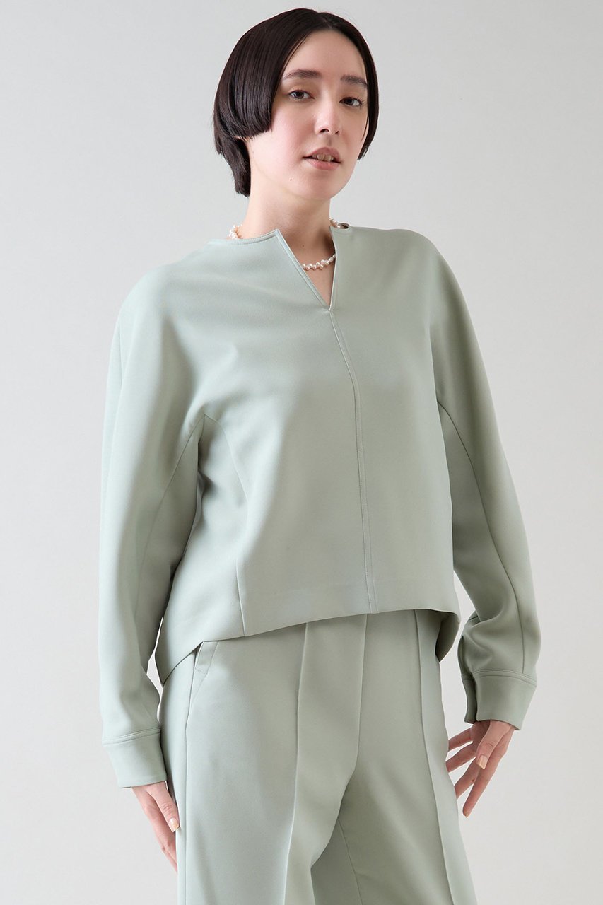 【マルティニーク/martinique】のコクーントップス(セットアップ可) インテリア・キッズ・メンズ・レディースファッション・服の通販 founy(ファニー) 　ファッション　Fashion　レディースファッション　Fashion for Women　トップス・カットソー　Cut & Sew Tops　シャツ・ブラウス・オフィスカジュアル　Elegant Blouses & Button-Ups　セットアップ　Matching Sets　レディーストップス・ブラウス　Tops & Blouses / Assorted Women's Tops　おすすめ　Recommended / Our Picks　スリーブ　Sleeve, Long Sleeve / Short Sleeve　セットアップ　Set-Up, Coordinated Outfit　ダブル　Double, Double-Breasted　リラックス　Relax, Relaxed Fit　ロング　Long, Long-Length　エレガント 上品　Elegant　ビジネス 仕事 通勤　Business / Work / Commuting　再入荷　Restock / Back in Stock　ピスタチオ|ID: prp329100004240724 ipo3291000000032704535