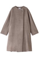 【オーヴィル/EAUVIRE】のノーカラーコート 人気、トレンドファッション・服の通販 founy(ファニー) ファッション Fashion レディースファッション WOMEN アウター Coat Outerwear コート Coats ミックス Mix ロング Long エレガント 上品 Elegant 再入荷 Restock/Back In Stock/Re Arrival |ID:prp329100004240726