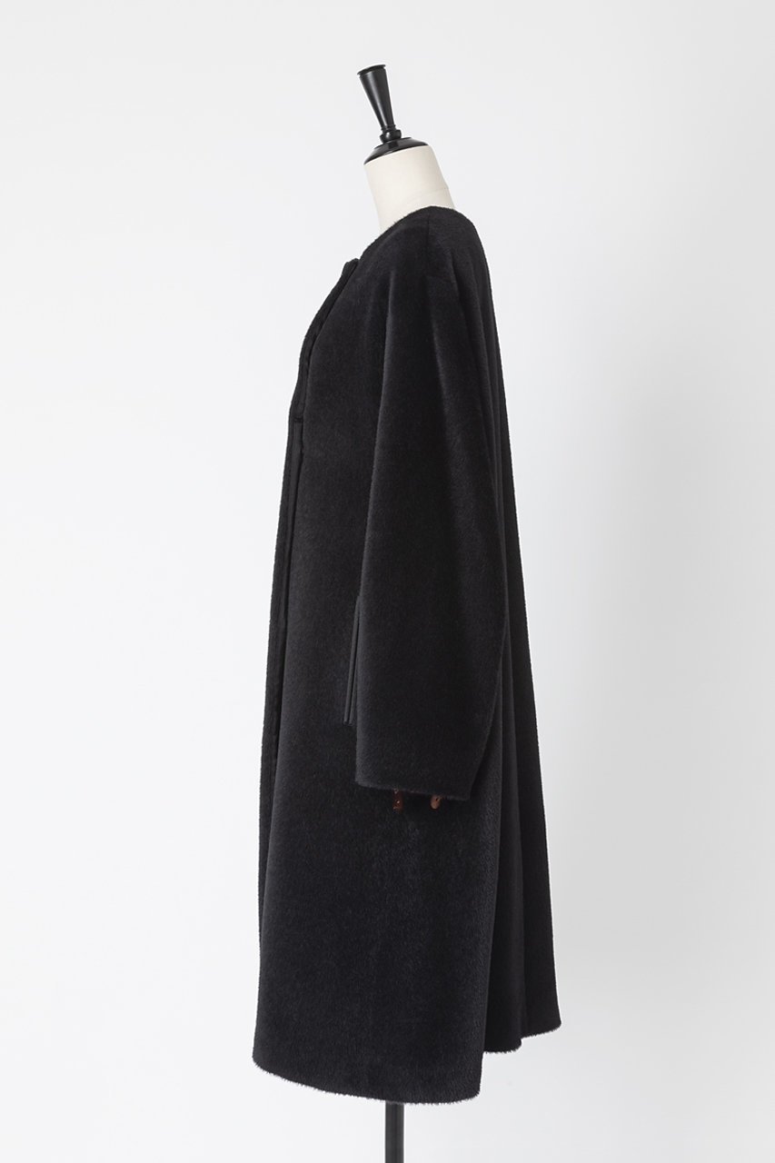 【オーヴィル/EAUVIRE】のノーカラーコート 人気、トレンドファッション・服の通販 founy(ファニー) 　ファッション　Fashion　レディースファッション　WOMEN　アウター　Coat Outerwear　コート　Coats　ミックス　Mix　ロング　Long　エレガント 上品　Elegant　other-2|ID: prp329100004240726 ipo3291000000031380076