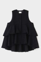 【ル フィル/LE PHIL】のフリンジツィードフリルジレ 人気、トレンドファッション・服の通販 founy(ファニー) ファッション Fashion レディースファッション Fashion for Women アウター Coat / Outerwear Collection レディースジャケット・軽アウター Jackets コンパクト Compact, Small Size ジャケット Jacket, Outerwear ツイード Twill, Twill Weave ハイネック High Neck, Mock Neck フリル Frill, Ruffle ベスト Vest, Waistcoat ミックス Mix, Mixed Style エレガント 上品 Elegant |ID:prp329100004240727