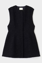 【ル フィル/LE PHIL】のフリンジツィードペプラムジレ ネイビー|ID: prp329100004240728 ipo3291000000035863582