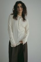 【エトレトウキョウ/ETRE TOKYO】のヘンリーネックレイヤードセットロンTee アイボリー|ID: prp329100004242066 ipo3291000000032890855