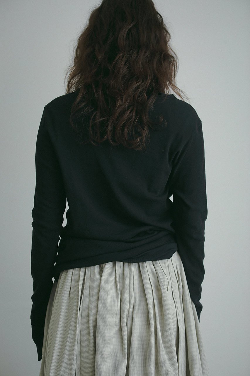 【エトレトウキョウ/ETRE TOKYO】のヘンリーネックレイヤードセットロンTee 人気、トレンドファッション・服の通販 founy(ファニー) 　ファッション　Fashion　レディースファッション　Fashion for Women　トップス・カットソー　Cut & Sew Tops　シャツ・ブラウス・オフィスカジュアル　Elegant Blouses & Button-Ups　ロングTシャツ・Tシャツ　Longline T-Shirts & Tees　カットソー・ベーシックTシャツ　Cut-and-Sewn Tops / Stretch Tees & Basics　インナー　Innerwear　カットソー　Cut and Sewn Top　シアー　Sheer, See-Through　スリーブ　Sleeve, Long Sleeve / Short Sleeve　リラックス　Relax, Relaxed Fit　ロング　Long, Long-Length　定番　Standard, Basic Item　other-2|ID: prp329100004242066 ipo3291000000032890868