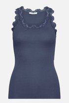 【ロサムンド/ROSEMUNDE】のレース付きタンクトップ シルクコットン トゥルーーネイビー|ID: prp329100004242074 ipo3291000000032891336