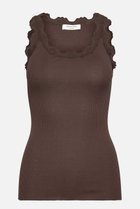 【ロサムンド/ROSEMUNDE】のレース付きタンクトップ シルクコットン ホットファッジ|ID: prp329100004242074 ipo3291000000032891360