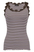 【ロサムンド/ROSEMUNDE】のレース付きタンクトップ シルクコットン コーヒービーンミックス|ID: prp329100004242074 ipo3291000000032891386