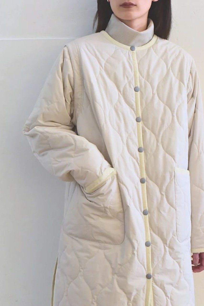 【レリル/lelill】のTHE QUILTING COAT 人気、トレンドファッション・服の通販 founy(ファニー) 　ファッション　Fashion　レディースファッション　Fashion for Women　アウター　Coat / Outerwear Collection　コート・ロングコート・ピーコート　Long Coats, Peacoats & More　キルティング　Quilted, Quilting　タフタ　Taffeta, Structured Fabric　ロング　Long, Long-Length　軽量　Lightweight, Ultra Light　other-3|ID: prp329100004242129 ipo3291000000032925539
