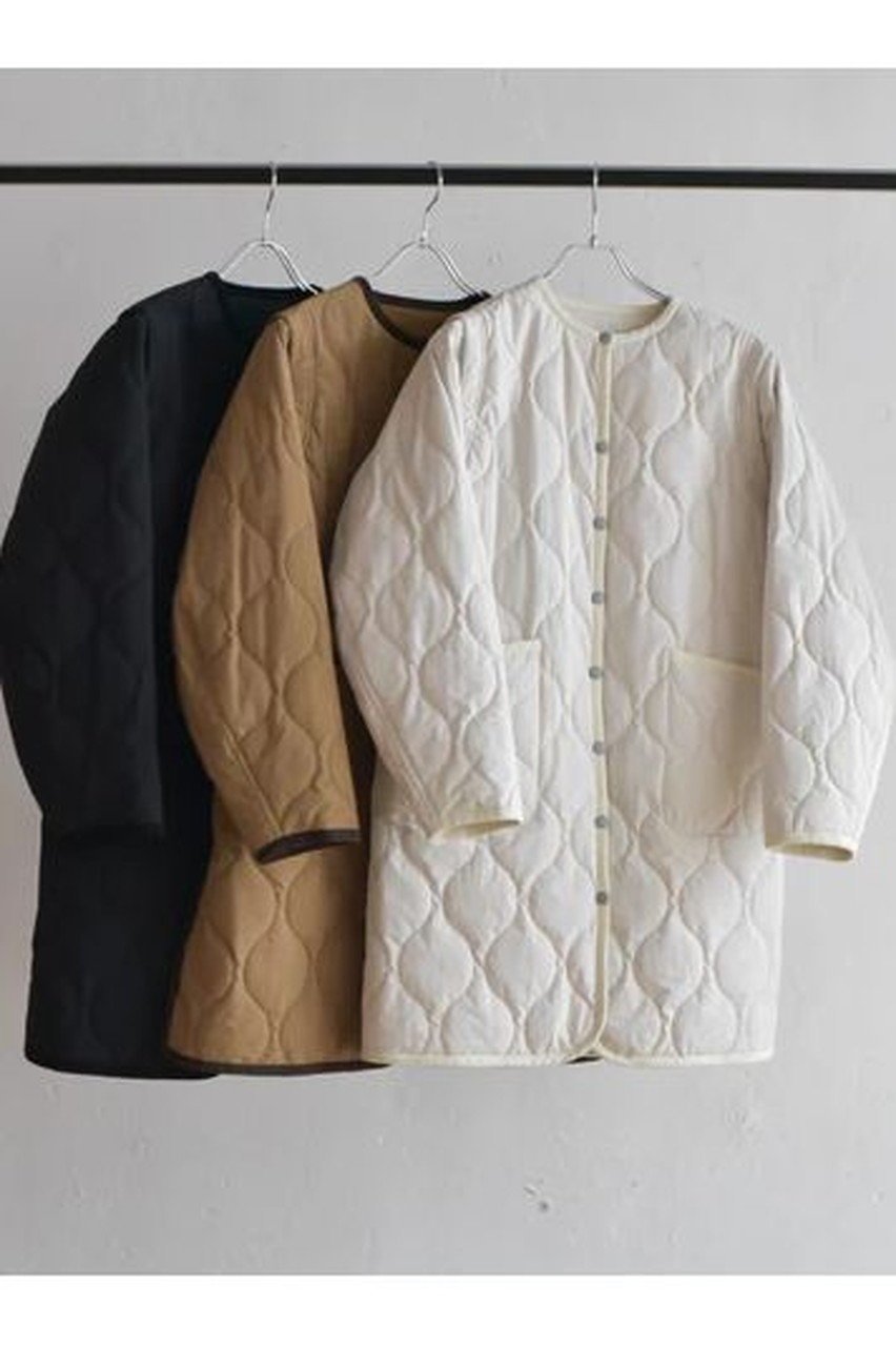 【レリル/lelill】のTHE QUILTING COAT 人気、トレンドファッション・服の通販 founy(ファニー) 　ファッション　Fashion　レディースファッション　Fashion for Women　アウター　Coat / Outerwear Collection　コート・ロングコート・ピーコート　Long Coats, Peacoats & More　キルティング　Quilted, Quilting　タフタ　Taffeta, Structured Fabric　ロング　Long, Long-Length　軽量　Lightweight, Ultra Light　other-6|ID: prp329100004242129 ipo3291000000032925561