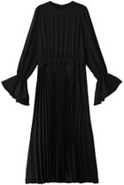 【デザイン ワークス/DESIGN WORKS】のサテンプリーツドレス 人気、トレンドファッション・服の通販 founy(ファニー) ファッション Fashion レディースファッション Fashion for Women ワンピース Dresses フォーマル・パーティードレス・結婚式用ドレス Elegant & Casual Dresses チュニック Tunic Tops & Dresses エレガント 上品 Elegant サテン Satin, Glossy Fabric チュニック Tunic, Long Top ドレス Dress, One-Piece パーティ Party, Party Style フレア Flare, Flared プリーツ Pleats, Pleated ロング Long, Long-Length thumbnail ブラック|ID: prp329100004242137 ipo3291000000034954980