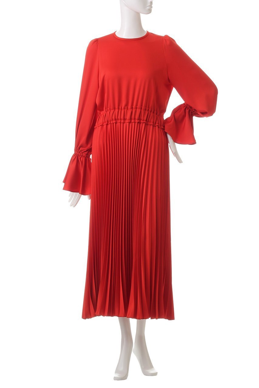 【デザイン ワークス/DESIGN WORKS】のサテンプリーツドレス 人気、トレンドファッション・服の通販 founy(ファニー) 　ファッション　Fashion　レディースファッション　Fashion for Women　ワンピース　Dresses　フォーマル・パーティードレス・結婚式用ドレス　Elegant & Casual Dresses　チュニック　Tunic Tops & Dresses　エレガント 上品　Elegant　サテン　Satin, Glossy Fabric　チュニック　Tunic, Long Top　ドレス　Dress, One-Piece　パーティ　Party, Party Style　フレア　Flare, Flared　プリーツ　Pleats, Pleated　ロング　Long, Long-Length　other-2|ID: prp329100004242137 ipo3291000000035551677