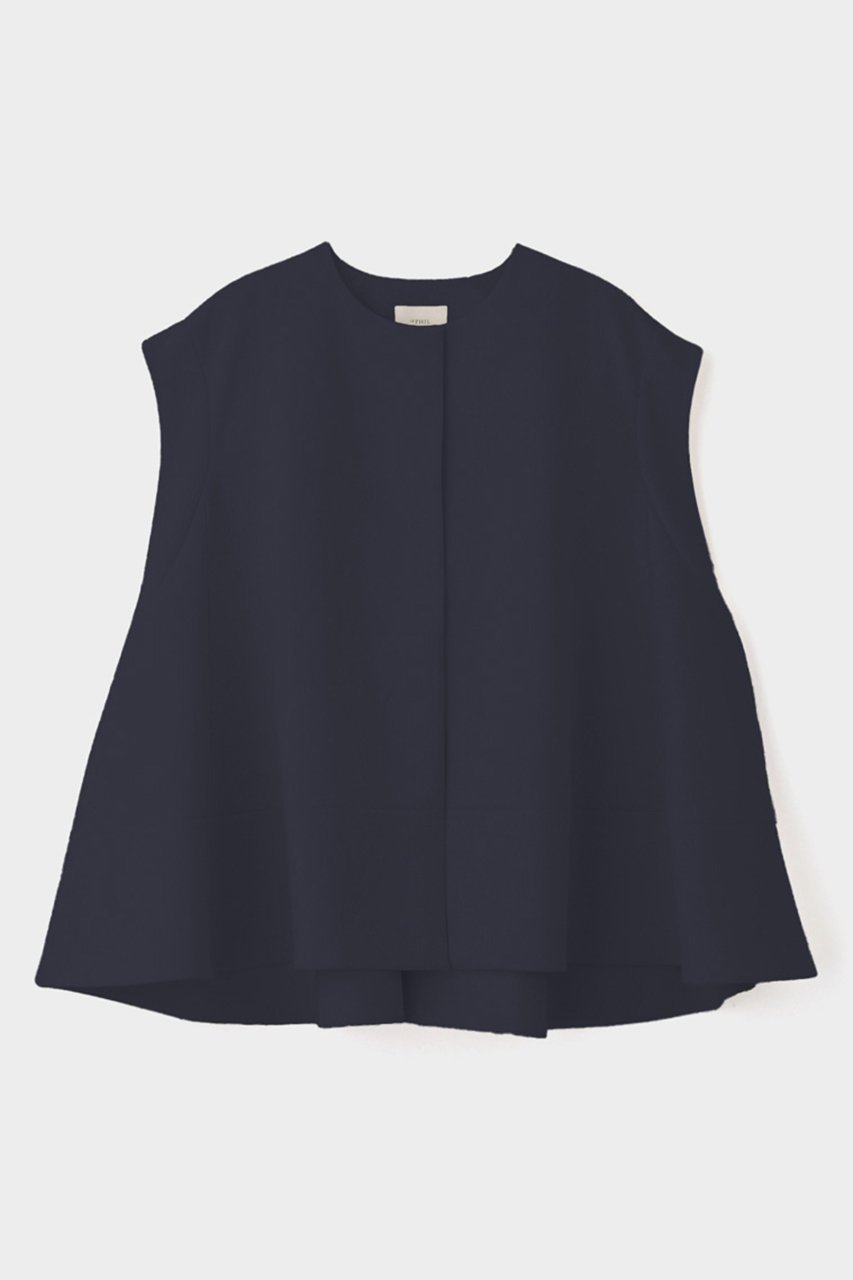 【ル フィル/LE PHIL】のトリアセスキューバジレ インテリア・キッズ・メンズ・レディースファッション・服の通販 founy(ファニー) 　ファッション　Fashion　レディースファッション　Fashion for Women　アウター　Coat / Outerwear Collection　レディースジャケット・軽アウター　Jackets　なめらか　Smooth, Silky Texture　インナー　Innerwear　ジャケット　Jacket, Outerwear　ノースリーブ　Sleeveless, No-Sleeve　フォルム　Silhouette, Form　フレア　Flare, Flared　ベスト　Vest, Waistcoat　リュクス　Luxury, Elegant, High-End, Chic　エレガント 上品　Elegant　ネイビー|ID: prp329100004242182 ipo3291000000032930181