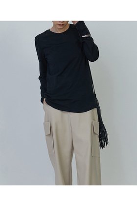 【プルミエ アロンディスモン/1er Arrondissement】のクルーネック天竺カットソー 人気、トレンドファッション・服の通販 founy(ファニー) ファッション Fashion レディースファッション WOMEN トップス・カットソー Tops/Tshirt シャツ/ブラウス Shirts/Blouses ロング / Tシャツ T-Shirts カットソー Cut and Sewn インナー Inner カットソー Cut And Sew スリム Slim スリーブ Sleeve ベスト Vest ロング Long NEW・新作・新着・新入荷 New Arrivals |ID:prp329100004243268