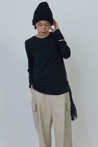 【プルミエ アロンディスモン/1er Arrondissement】のクルーネック天竺カットソー ブラック|ID: prp329100004243268 ipo3291000000032890336
