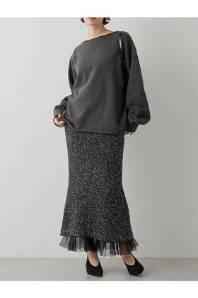 【ウィムガゼット/Whim Gazette】 スパンコールニットスカート人気、トレンドファッション・服の通販 founy(ファニー) ファッション Fashion レディースファッション WOMEN スカート Skirt ロングスカート Long Skirt インナー Inner エアリー Airy オーガンジー Organdy ストレッチ Stretch スパンコール Sequins フリル Frills ブライト Bright ペーパー Paper ループ Loop ロング Long A/W・秋冬 Aw・Autumn/Winter・Fw・Fall-Winter エレガント 上品 Elegant NEW・新作・新着・新入荷 New Arrivals |ID:prp329100004243275