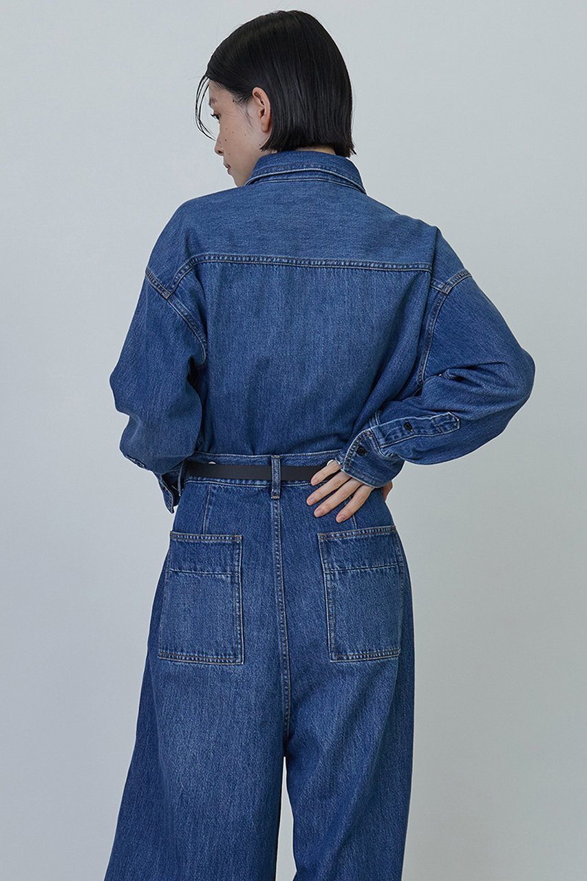 【プルミエ アロンディスモン/1er Arrondissement】の9.5オンスデニムシャツ 人気、トレンドファッション・服の通販 founy(ファニー) 　ファッション　Fashion　レディースファッション　Fashion for Women　トップス・カットソー　Cut & Sew Tops　シャツ・ブラウス・オフィスカジュアル　Elegant Blouses & Button-Ups　スリーブ　Sleeve, Long Sleeve / Short Sleeve　セットアップ　Set-Up, Coordinated Outfit　デニム　Denim, Jeans Material　バランス　Balance, Style Balance　ボトム　Bottoms, Lower Wear　ポケット　Pocket, Pocket Detail　ロング　Long, Long-Length　ヴィンテージ　Vintage Style　other-3|ID: prp329100004243283 ipo3291000000032840413