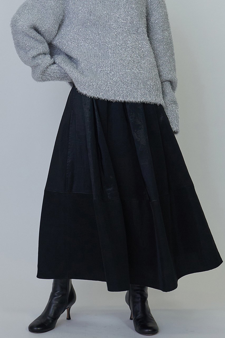 【プルミエ アロンディスモン/1er Arrondissement】のランダムタックミモレスカート 人気、トレンドファッション・服の通販 founy(ファニー) 　ファッション　Fashion　レディースファッション　Fashion for Women　スカート　Skirts　ロングスカート　Long Skirts / Maxi & Midi Skirts　スニーカー　Sneakers, Trainers　タフタ　Taffeta, Structured Fabric　バランス　Balance, Style Balance　ランダム　Random, Irregular　ロング　Long, Long-Length　other-5|ID: prp329100004243285 ipo3291000000032825936