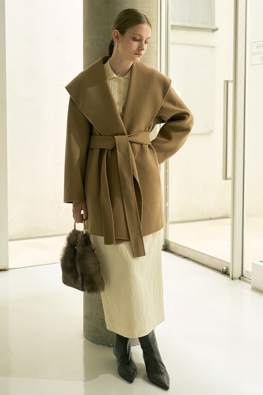 【デザイン ワークス/DESIGN WORKS】のダブルフェイスハーフ丈コート 人気、トレンドファッション・服の通販 founy(ファニー) ファッション Fashion レディースファッション Fashion for Women アウター Coat / Outerwear Collection コート・ロングコート・ピーコート Long Coats, Peacoats & More エレガント 上品 Elegant ショート Short, Short Length ハーフ Half, Half-Length other-8|ID: prp329100004243294 ipo3291000000034397848