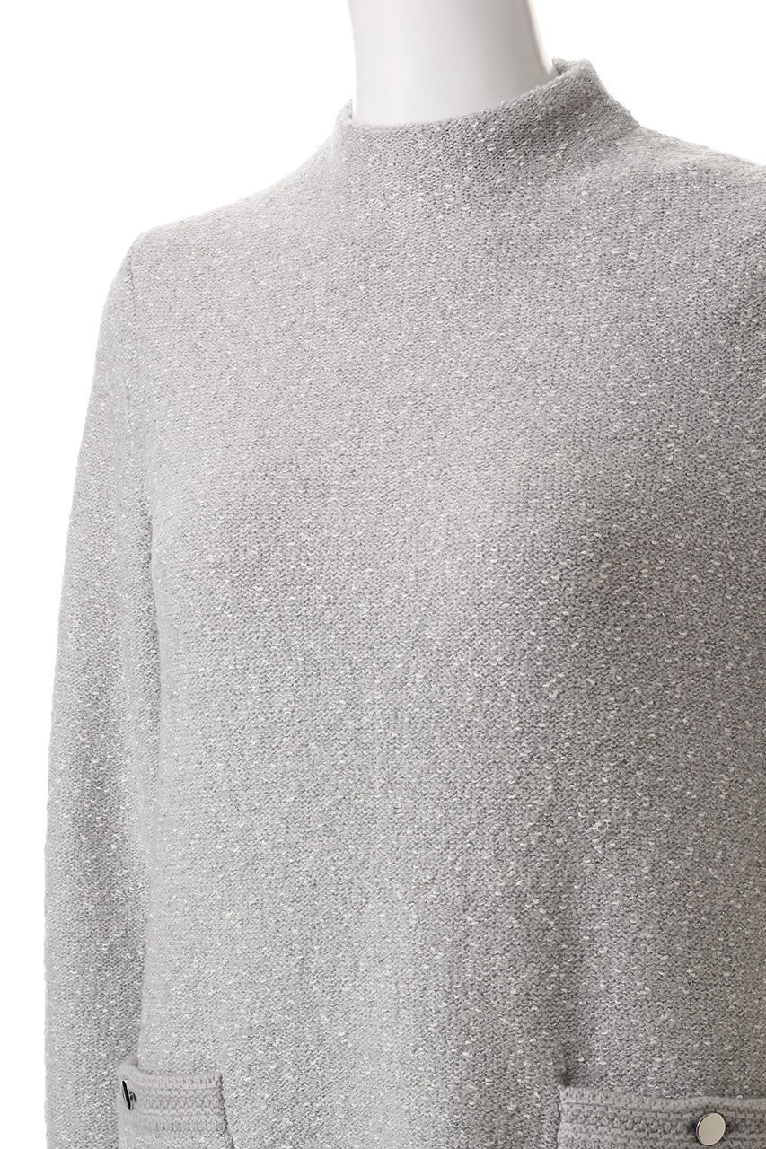 【アナイ/ANAYI】のウールブークレ配色ワンピース 人気、トレンドファッション・服の通販 founy(ファニー) 　ファッション　Fashion　レディースファッション　Fashion for Women　ワンピース　Dresses　チュニック　Tunic Tops & Dresses　シルバー　Silver, Metallic Silver　チュニック　Tunic, Long Top　ボトルネック　Bottle Neck, Mock Neck　ポケット　Pocket, Pocket Detail　エレガント 上品　Elegant　other-5|ID: prp329100004243297 ipo3291000000032889465