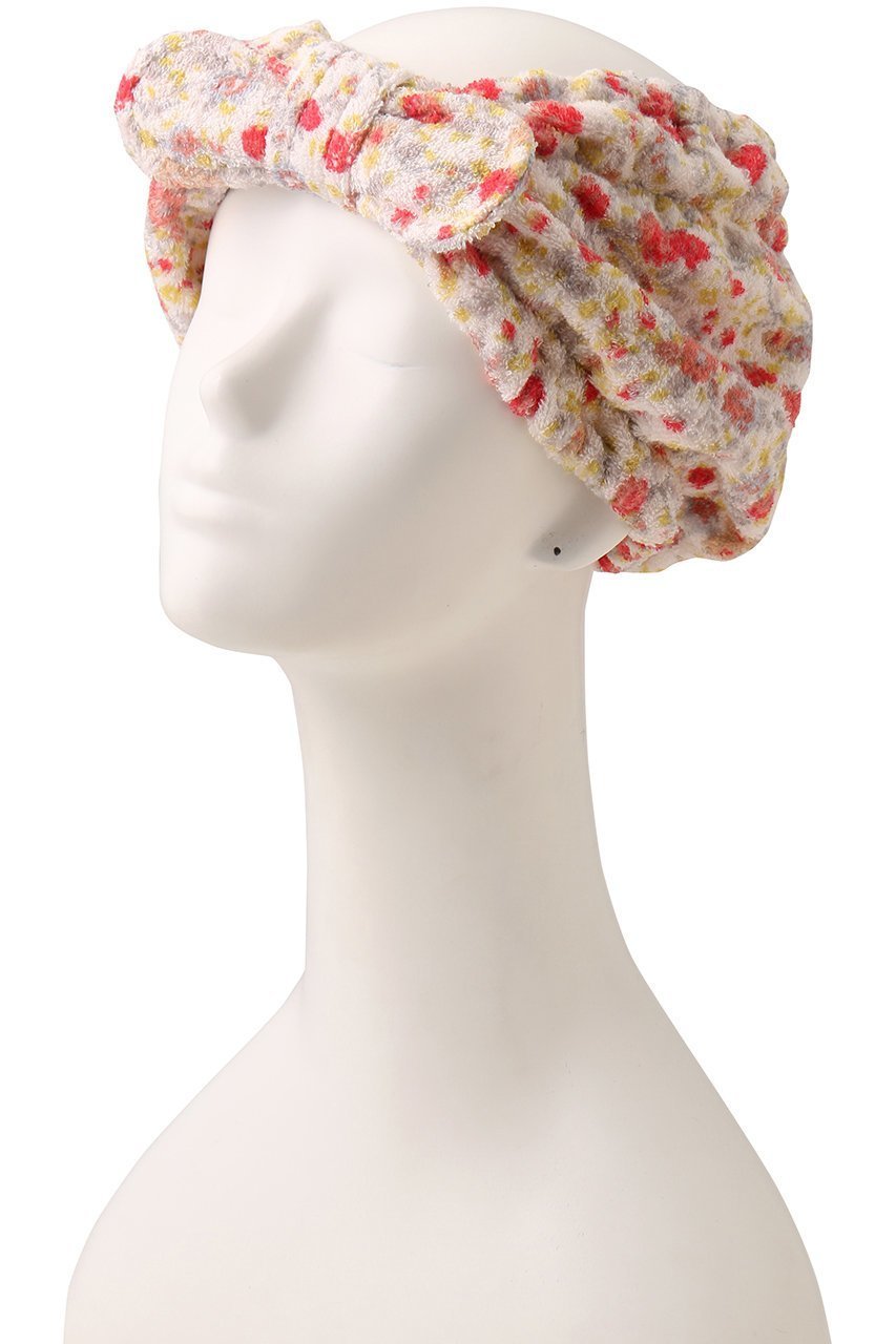 【キッドブルー/KID BLUE / GOODS】のタオルガーニッシュフラワーバスターバン 人気、トレンドファッション・服の通販 founy(ファニー) 　タオル　Towel, Bath Towel　ターバン　Turban, Headband　フラワー　Flower, Floral　プリント　Print, Printed Pattern　リボン　Ribbon, Bow　リラックス　Relax, Relaxed Fit　other-2|ID: prp329100004243298 ipo3291000000036184879