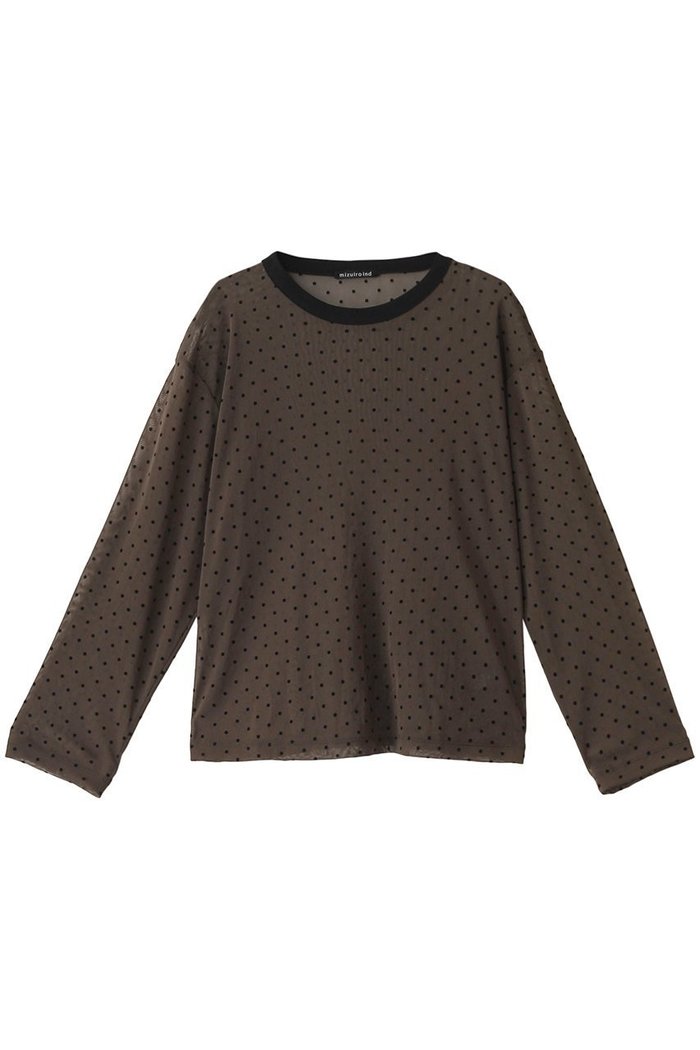 【ミズイロ インド/mizuiro ind】のmesh dots crew neck P/O プルオーバー インテリア・キッズ・メンズ・レディースファッション・服の通販 founy(ファニー) https://founy.com/ ファッション Fashion レディースファッション Fashion for Women トップス・カットソー Cut & Sew Tops シャツ・ブラウス・オフィスカジュアル Elegant Blouses & Button-Ups カジュアルプルオーバー・ニットトップス Pullovers & Knit Tops / Casual Pullovers キャミソール Camisole, Spaghetti Strap Top スリーブ Sleeve, Long Sleeve / Short Sleeve トレンド Trend, Trending Now ドット Polka Dot, Dot Pattern フェミニン Feminine, Girly メッシュ Mesh, Net Fabric ロング Long, Long-Length 再入荷 Restock / Back in Stock |ID: prp329100004244227 ipo3291000000032886827