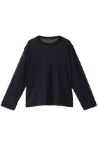 【ミズイロ インド/mizuiro ind】のmesh dots crew neck P/O プルオーバー navy|ID: prp329100004244227 ipo3291000000032886835