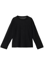 【ミズイロ インド/mizuiro ind】のmesh dots crew neck P/O プルオーバー black|ID: prp329100004244227 ipo3291000000032886839