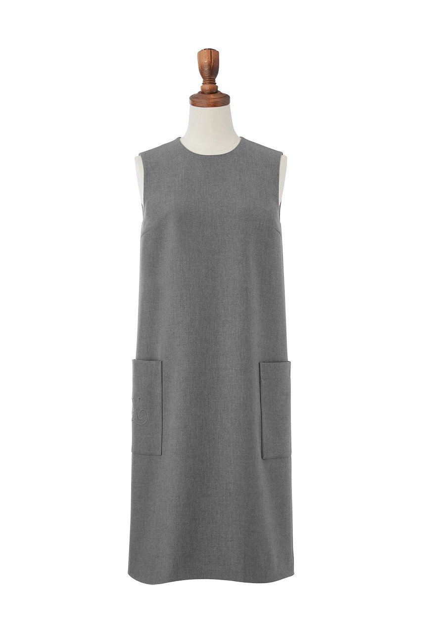 【デイジーリン/DAISY LIN】のDAISY TANK DRESS インテリア・キッズ・メンズ・レディースファッション・服の通販 founy(ファニー) 　ファッション　Fashion　レディースファッション　Fashion for Women　ワンピース　Dresses　フォーマル・パーティードレス・結婚式用ドレス　Elegant & Casual Dresses　チュニック　Tunic Tops & Dresses　ウォッシャブル　Machine Washable　カーディガン　Cardigan, Knitwear　シンプル　Simple, Minimal　ジャケット　Jacket, Outerwear　スタイリッシュ　Stylish, Fashionable　スマート　Smart, Elegant　チュニック　Tunic, Long Top　ボックス　Boxy, Box Shape　ポケット　Pocket, Pocket Detail　リラックス　Relax, Relaxed Fit　人気　Popular, Best Seller　ビジネス 仕事 通勤　Business / Work / Commuting　グレー|ID: prp329100004245745 ipo3291000000032889634