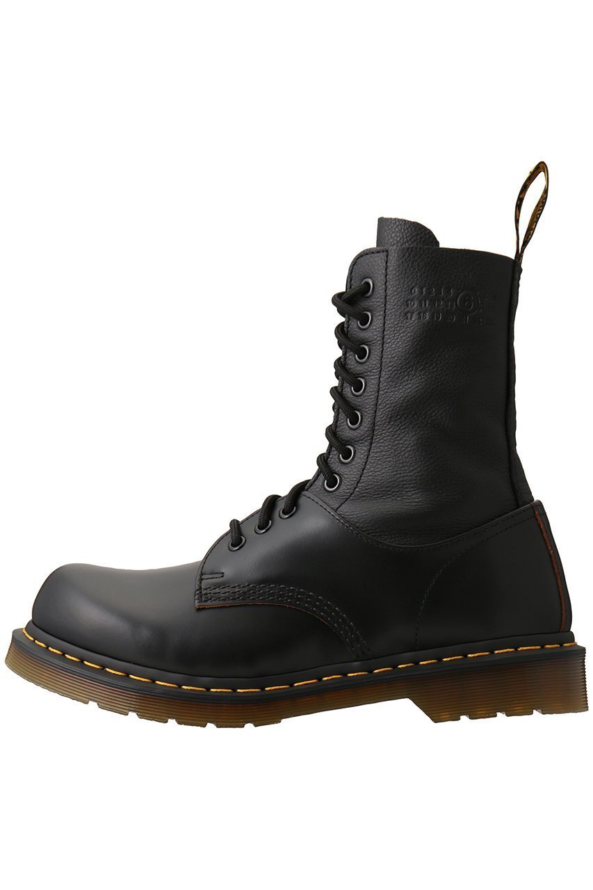 【エムエムシックス メゾンマルジェラ/MM6 Maison Margiela / MEN】の【MEN】【MM6 Maison Margiela×Dr.Martens】10 EYE-TWISTED AND REIMAGINED-85 LAS ブーツ インテリア・キッズ・メンズ・レディースファッション・服の通販 founy(ファニー) 　ファッション　Fashion　メンズファッション　Fashion for Men　クラシカル　Classical, Vintage-Inspired　ミドル　Middle Length, Mid Height　モダン　Modern, Contemporary　ブラック/ブラック|ID: prp329100004246830 ipo3291000000032872679
