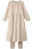 【キッドブルー/KID BLUE】のコードエンブWガーゼナイティ(スパッツつき) 人気、トレンドファッション・服の通販 founy(ファニー) ファッション Fashion レディースファッション Fashion for Women トップス・カットソー Cut & Sew Tops お家時間・ステイホーム Stay Home / At Home ギャザー Gathered, Ruffled スカラップ Scallop, Scalloped Edge スリーブ Sleeve, Long Sleeve / Short Sleeve ダブル Double, Double-Breasted パジャマ Pajamas, Sleepwear フェミニン Feminine, Girly ロング Long, Long-Length 再入荷 Restock / Back in Stock thumbnail アイボリー|ID: prp329100004246839 ipo3291000000034875475