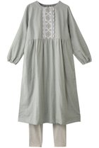 【キッドブルー/KID BLUE】のコードエンブWガーゼナイティ(スパッツつき) 人気、トレンドファッション・服の通販 founy(ファニー) ファッション Fashion レディースファッション Fashion for Women トップス・カットソー Cut & Sew Tops お家時間・ステイホーム Stay Home / At Home ギャザー Gathered, Ruffled スカラップ Scallop, Scalloped Edge スリーブ Sleeve, Long Sleeve / Short Sleeve ダブル Double, Double-Breasted パジャマ Pajamas, Sleepwear フェミニン Feminine, Girly ロング Long, Long-Length 再入荷 Restock / Back in Stock thumbnail ペパーミント|ID: prp329100004246839 ipo3291000000034875476