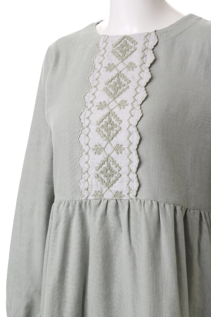 【キッドブルー/KID BLUE】のコードエンブWガーゼナイティ(スパッツつき) 人気、トレンドファッション・服の通販 founy(ファニー) ファッション Fashion レディースファッション Fashion for Women トップス・カットソー Cut & Sew Tops お家時間・ステイホーム Stay Home / At Home ギャザー Gathered, Ruffled スカラップ Scallop, Scalloped Edge スリーブ Sleeve, Long Sleeve / Short Sleeve ダブル Double, Double-Breasted パジャマ Pajamas, Sleepwear フェミニン Feminine, Girly ロング Long, Long-Length 再入荷 Restock / Back in Stock other-5|ID: prp329100004246839 ipo3291000000034875482