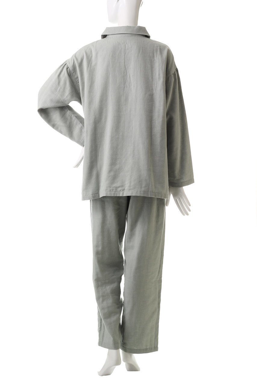 【キッドブルー/KID BLUE】のコードエンブWガーゼパジャマ 人気、トレンドファッション・服の通販 founy(ファニー) 　ファッション　Fashion　レディースファッション　Fashion for Women　スカラップ　Scallop, Scalloped Edge　スリーブ　Sleeve, Long Sleeve / Short Sleeve　ダブル　Double, Double-Breasted　パジャマ　Pajamas, Sleepwear　ロング　Long, Long-Length　other-4|ID: prp329100004246840 ipo3291000000032834245