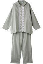 【キッドブルー/KID BLUE】のコードエンブWガーゼパジャマ 人気、トレンドファッション・服の通販 founy(ファニー) ファッション Fashion レディースファッション Fashion for Women トップス・カットソー Cut & Sew Tops スカラップ Scallop, Scalloped Edge スリーブ Sleeve, Long Sleeve / Short Sleeve ダブル Double, Double-Breasted パジャマ Pajamas, Sleepwear ロング Long, Long-Length 再入荷 Restock / Back in Stock thumbnail ペパーミント|ID: prp329100004246840 ipo3291000000034875489