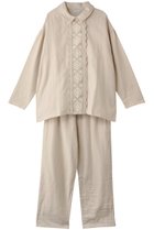 【キッドブルー/KID BLUE】のコードエンブWガーゼパジャマ アイボリー|ID: prp329100004246840 ipo3291000000035821560