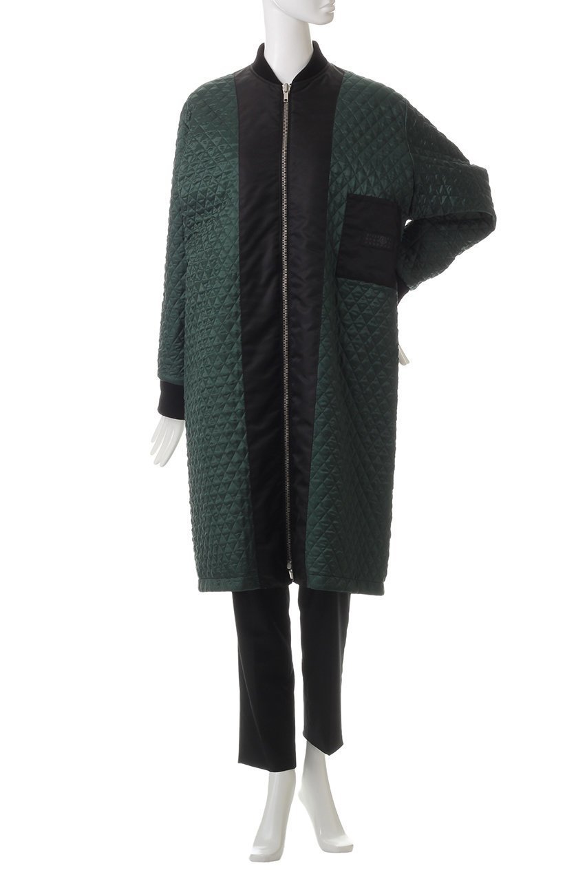 【エムエム6 メゾン マルタン マルジェラ/MM6 Maison Martin Margiela】のノーカラーナイロン ロングジャケット 人気、トレンドファッション・服の通販 founy(ファニー) 　ファッション　Fashion　レディースファッション　WOMEN　アウター　Coat Outerwear　コート　Coats　ジャケット　Jackets　シンプル　Simple　ジャケット　Jacket　リバーシブル　Reversible　ロング　Long　A/W・秋冬　Aw・Autumn/Winter・Fw・Fall-Winter　other-2|ID: prp329100004246846 ipo3291000000031378421