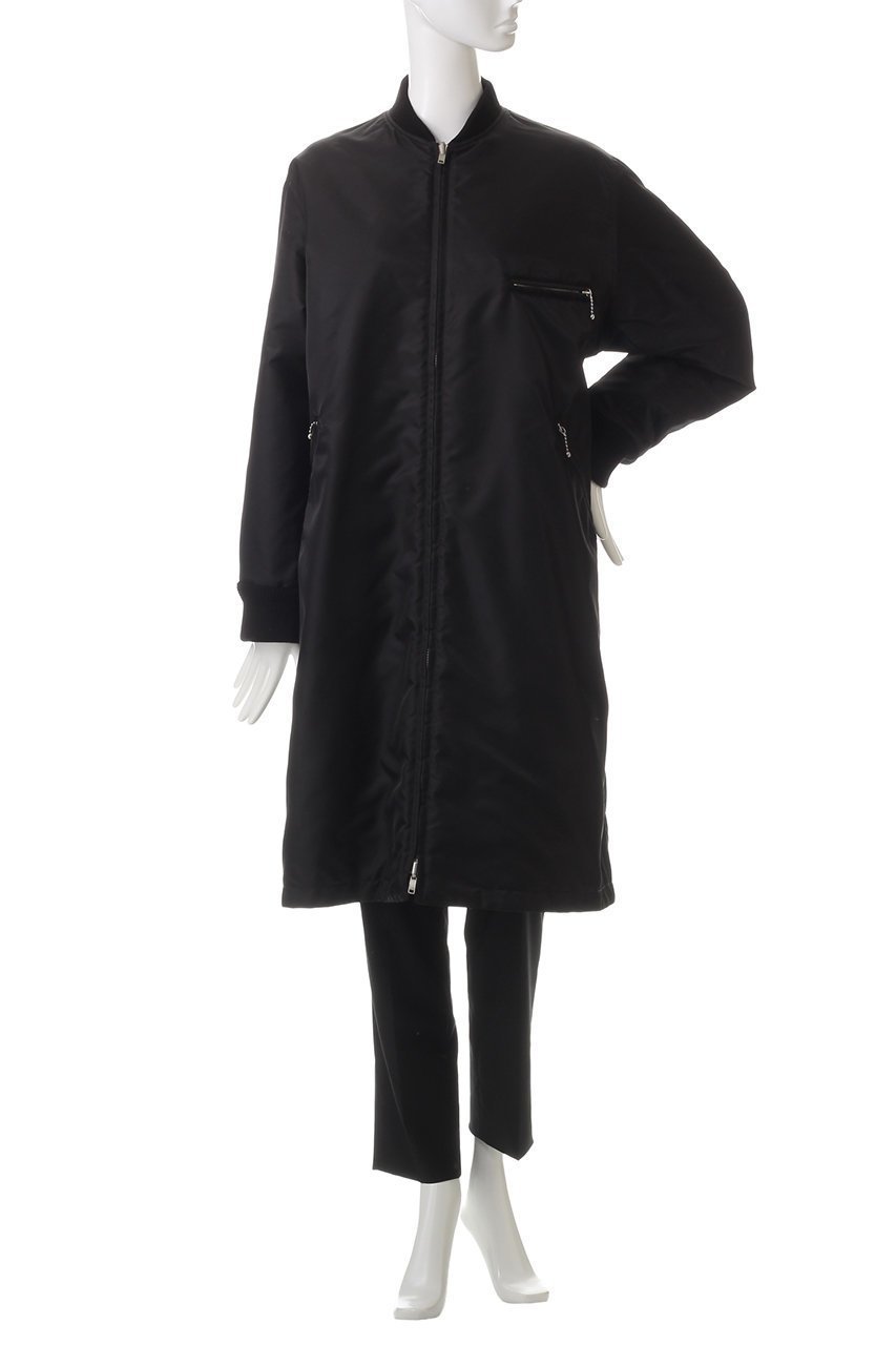 【エムエム6 メゾン マルタン マルジェラ/MM6 Maison Martin Margiela】のノーカラーナイロン ロングジャケット 人気、トレンドファッション・服の通販 founy(ファニー) 　ファッション　Fashion　レディースファッション　WOMEN　アウター　Coat Outerwear　コート　Coats　ジャケット　Jackets　シンプル　Simple　ジャケット　Jacket　リバーシブル　Reversible　ロング　Long　A/W・秋冬　Aw・Autumn/Winter・Fw・Fall-Winter　other-6|ID: prp329100004246846 ipo3291000000031378428