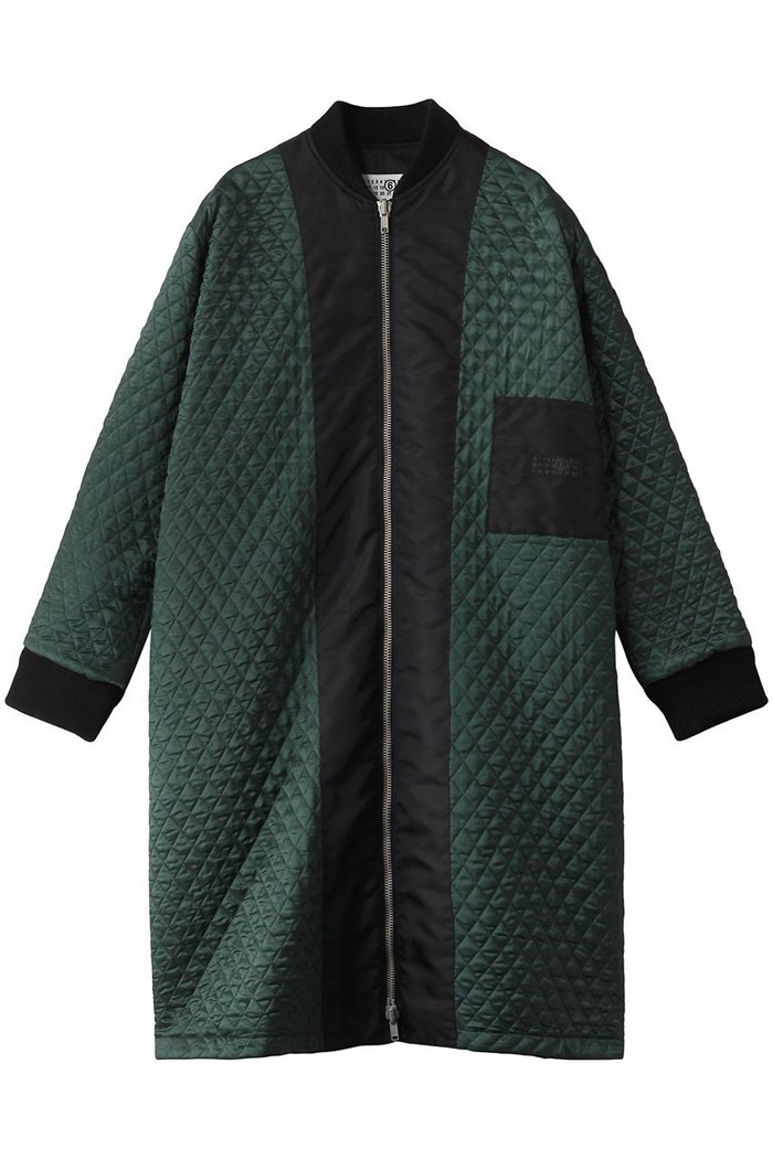 【エムエム6 メゾン マルタン マルジェラ/MM6 Maison Martin Margiela】のノーカラーナイロン ロングジャケット インテリア・キッズ・メンズ・レディースファッション・服の通販 founy(ファニー) https://founy.com/ ファッション Fashion レディースファッション Fashion for Women アウター Coat / Outerwear Collection コート・ロングコート・ピーコート Long Coats, Peacoats & More レディースジャケット・軽アウター Jackets シンプル Simple, Minimal ジャケット Jacket, Outerwear リバーシブル Reversible, Two-Sided ロング Long, Long-Length A/W・秋冬 Autumn/Winter |ID: prp329100004246846 ipo3291000000032942707