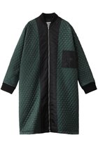 【エムエム6 メゾン マルタン マルジェラ/MM6 Maison Martin Margiela】のノーカラーナイロン ロングジャケット ブラック/グリーン|ID: prp329100004246846 ipo3291000000032942715